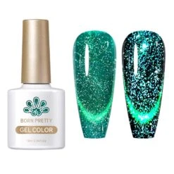 Green Reflective Cat Magnetic Gel Polish RCM04 10ml