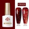 Red Glitter Sequins Color Gel Polish CG121 10ml