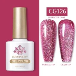 Silky White Series Glitter Color Gel Polish CG126 10ml