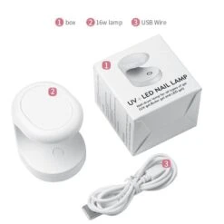 16W White Mini Nail Dryer UV/LED Lamp -Born Pretty Salon 10014