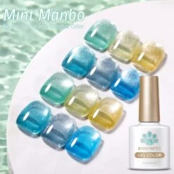 BORN PRETTY Mint Manbo Sea Blue Cat Magnetic Gel 10ml -Born Pretty Salon 1 ae73050b 00ed 48ca b897 cf2d80eae651