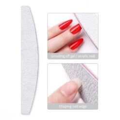 5pcs White Curved Nail Files 100/180 -Born Pretty Salon 1 b3a941f9 eba6 4742 9f65 5a69e684301b