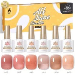 6 Colors Jelly Nude Gel Set 10ml -Born Pretty Salon 240467