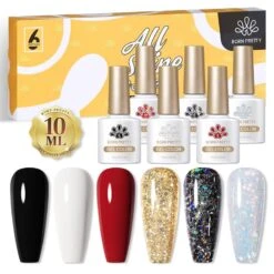 6 Colors Classic Colors Gel Polish Set 22 10ml