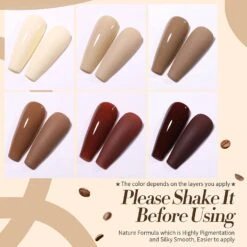 6 Colors Brown Gel Polish Set Coffee Latte 7ml 11 6 Colors Brown Gel Polish Set Coffee Latte 7ml -Born Pretty Salon 2 098197c1 ed08 47e8 bba2 bb26f55dd74e