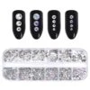 12 Grids Colorful Nail Rhinestones