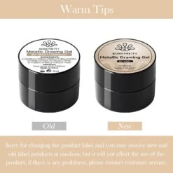 Gold Metallic Drawing Gel MD01 5ml -Born Pretty Salon 49151 zi 7