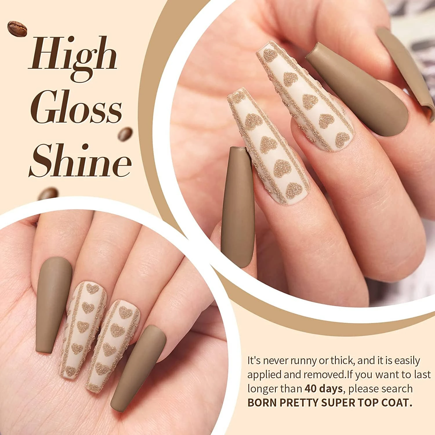 6 Colors Brown Gel Polish Set Coffee Latte 7ml 6 6 Colors Brown Gel Polish Set Coffee Latte 7ml - Image 6
