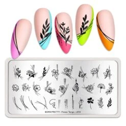 BORN PRETTY Nail Stamping Plate Flower Tango-L010