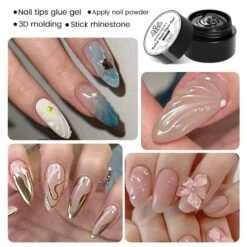 Clear Solid Nail Tips Gel 5ml -Born Pretty Salon 53465 912Z 5