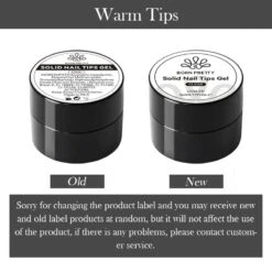 Clear Solid Nail Tips Gel 5ml -Born Pretty Salon 53465 SM