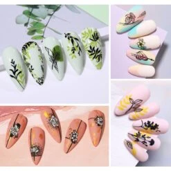 4pcs Flowers Plants Nail Stamping Plates -Born Pretty Salon 53916 ZI 2