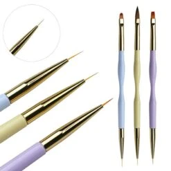 3Pcs Set Double Head Liner Brushes