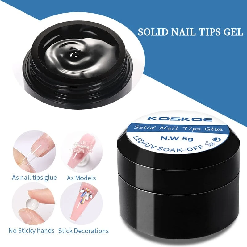 KOSKOE Solid Nail Tips Gel 5g 15 KOSKOE Solid Nail Tips Gel 5g - Image 15