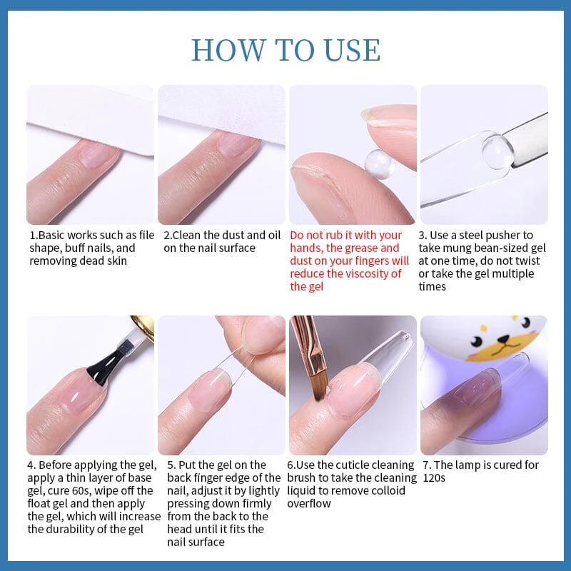 KOSKOE Solid Nail Tips Gel 5g 4 KOSKOE Solid Nail Tips Gel 5g - Image 4