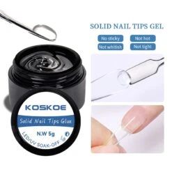 KOSKOE Solid Nail Tips Gel 5g 20 KOSKOE Solid Nail Tips Gel 5g -Born Pretty Salon 55029 ZI 4