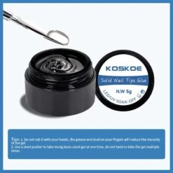 KOSKOE Solid Nail Tips Gel 5g 21 KOSKOE Solid Nail Tips Gel 5g -Born Pretty Salon 55029 ZI 5