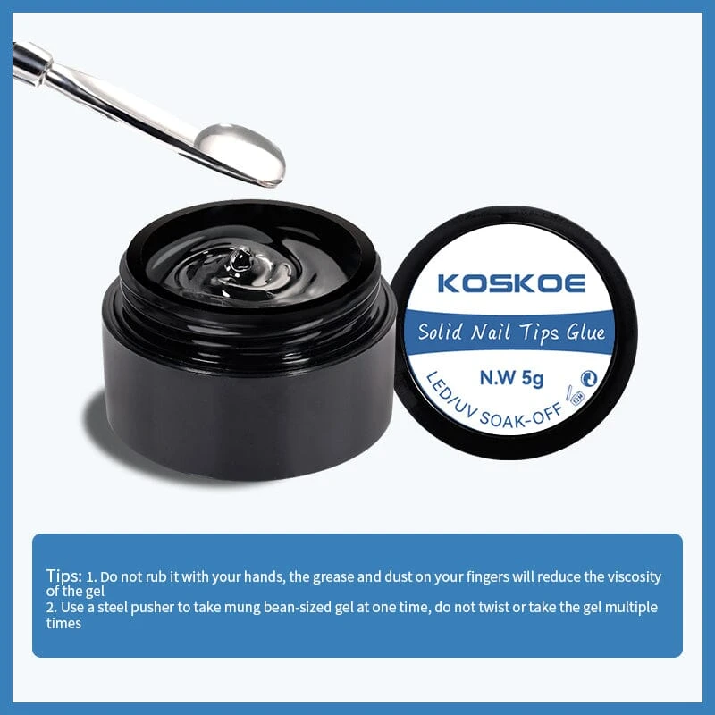 KOSKOE Solid Nail Tips Gel 5g 7 KOSKOE Solid Nail Tips Gel 5g - Image 7
