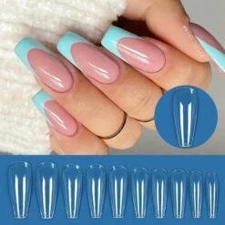 120pcs Full Cover Clear Matte Ultra-thin False Nail Tips -Born Pretty Salon 55067 ZI 14 10