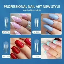 120pcs French Half Matte False Nail Tips 09 -Born Pretty Salon 55067 ZI 16 1