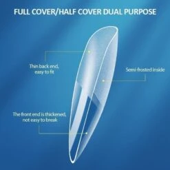 120pcs Oval Full Cover Clear False Nail Tips 03 -Born Pretty Salon 55067 ZI 5