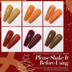 6 Colors Gel Polish Set Maple Caramel 7ml 12 6 Colors Gel Polish Set Maple Caramel 7ml -Born Pretty Salon 55534 SD ZI 1 bddd79a7 117f 4c31 aa8e 232735402194