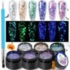 6 Colors Glow-in-Dark Sequins Gel 5g
