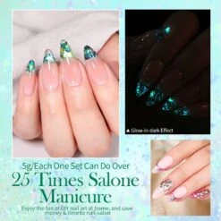6 Colors Glow-in-Dark Sequins Gel 5g -Born Pretty Salon 55690 ZI 3 e4a8ee81 010f 4e32 826e 5cd782698a1f