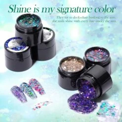 6 Colors Glow-in-Dark Sequins Gel 5g -Born Pretty Salon 55690 ZI 7 9227ff30 9cb2 4eb5 a552 08200af98913