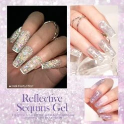 6 Colors Reflective Sequins Gel Polish 5g -Born Pretty Salon 55691 ZI 3 df5bd837 289d 4010 a397 7dbd997b8f8d