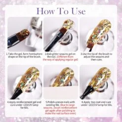 6 Colors Reflective Sequins Gel Polish 5g -Born Pretty Salon 55691 ZI 8 d7e5ded0 0399 4deb b0b1 6d640adc23d4