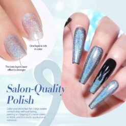 Silver Iridescent Nail Polish 10ml -Born Pretty Salon 55694 ZI 3