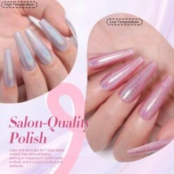 Pink Iridescent Thermal Nail Polish 10ml -Born Pretty Salon 55749 ZI 3