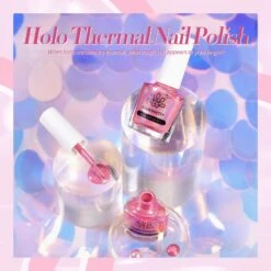 Pink Iridescent Thermal Nail Polish 10ml -Born Pretty Salon 55749 ZI 7