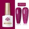 Purple Glitter Color Gel Polish CG125 10ml