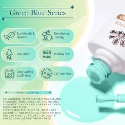 Green Blue Series Color Gel Polish 10ml -Born Pretty Salon 55845 BlueGreen ZI 7