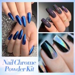 12 Colors Nail Chrome Powder Kit -Born Pretty Salon 55989 ZI 5