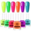 6 Colors Neon Collection Nail Polish Set 10ml