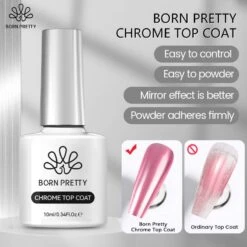 BORN PRETTY Chrome Top Coat 10ml -Born Pretty Salon 56095 ZI 1