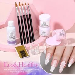 Acrylic Nail Kit 3 Colors White Pink Clear 30g -Born Pretty Salon 56210 ZI 3
