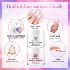 Acrylic Nail Kit 3 Colors White Pink Clear 30g -Born Pretty Salon 56210 ZI 5