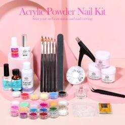 Acrylic Nail Kit 3 Colors White Pink Clear 30g -Born Pretty Salon 56210 ZI 6