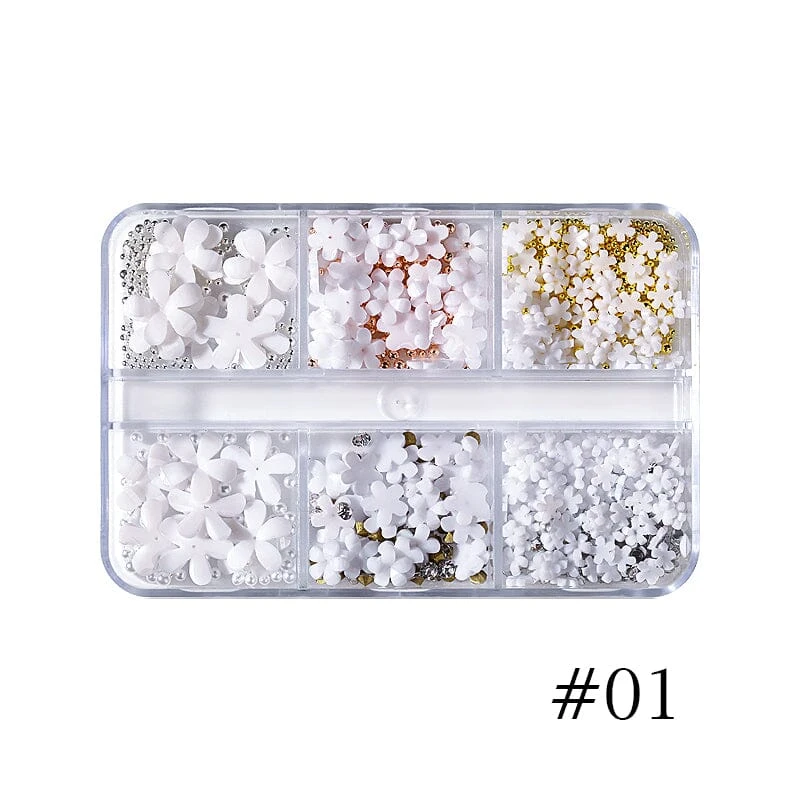 6 Grids Flowers 3D Nail Decoration 11 6 Grids Flowers 3D Nail Decoration - Image 11