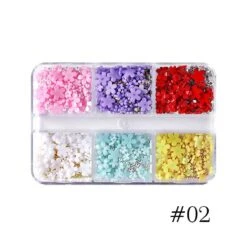 6 Grids Flowers 3D Nail Decoration 26 6 Grids Flowers 3D Nail Decoration -Born Pretty Salon 56320 SX 2