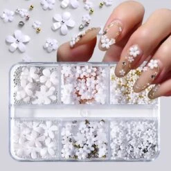 6 Grids Flowers 3D Nail Decoration 23 6 Grids Flowers 3D Nail Decoration -Born Pretty Salon 56320 ZI 8
