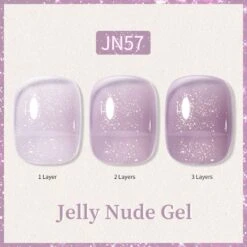 Glitter Nude Pink Jelly Nude Gel 10ml (JN51-JN74) -Born Pretty Salon 56347 57851 SXA 57