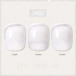 Glitter Nude Pink Jelly Nude Gel 10ml (JN51-JN74) -Born Pretty Salon 56347 57851 SXA 60