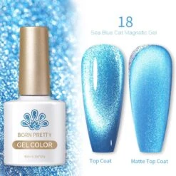 Blue Collection Cat Magnetic Gel Polish 10ml -Born Pretty Salon 56466 SXA 18