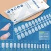 120pcs Medium Square Matte Soft Gel Tips False Nails 07