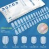 120pcs Full Cover Matte Soft Gel Tips False Nails
